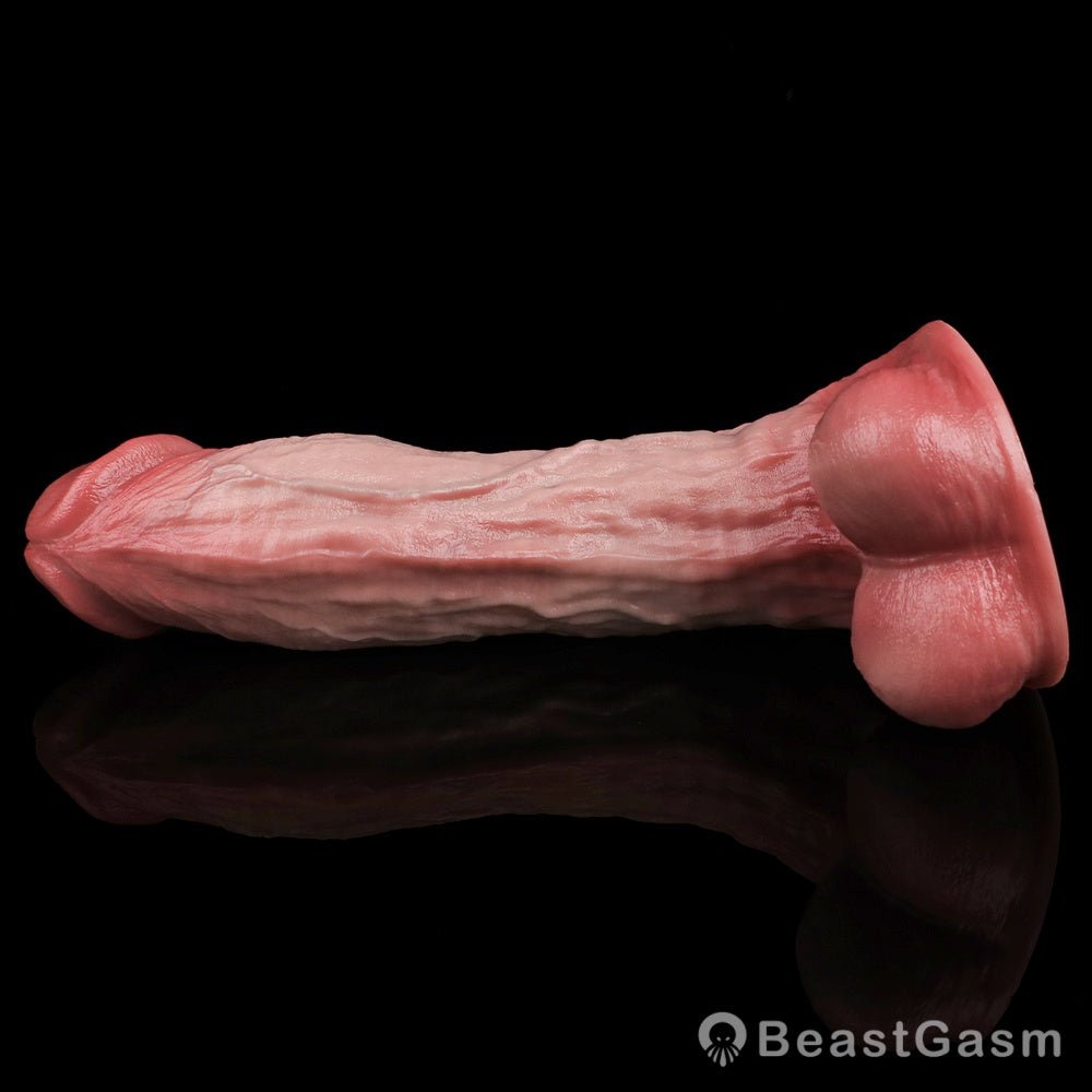 Extra Thick 9 Inch Dildo with Balls – Deep Realistic Pleasure - BeastGasm