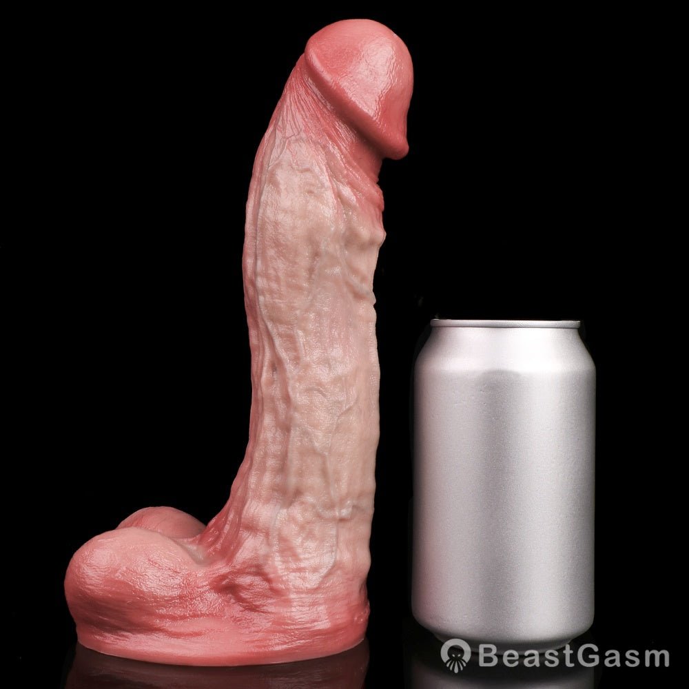 Extra Thick 9 Inch Dildo with Balls – Deep Realistic Pleasure - BeastGasm