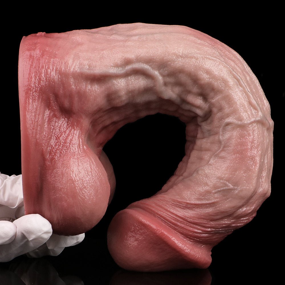 Extra Thick 9 Inch Dildo with Balls – Deep Realistic Pleasure - BeastGasm