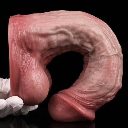 Extra Thick 9 Inch Dildo with Balls – Deep Realistic Pleasure - BeastGasm