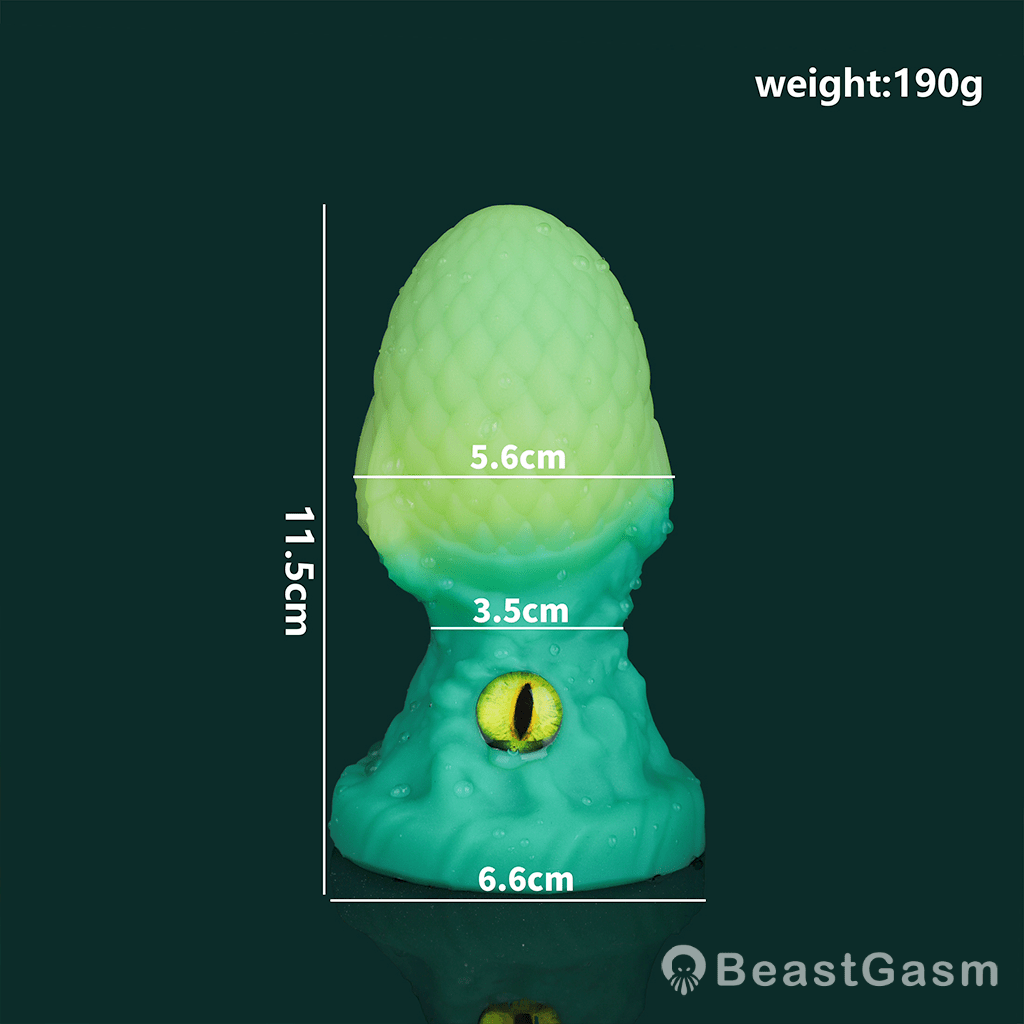 🍏 Eye of the Dragon Plug – Glow Silicone Fantasy Toy - BeastGasm