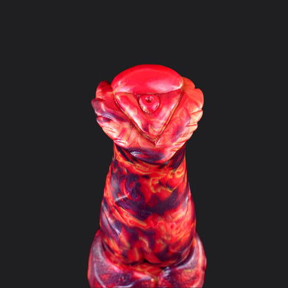 Falkor Fire Dragon Dildo – Knot, Flared Head, Pure Pleasure - BeastGasm