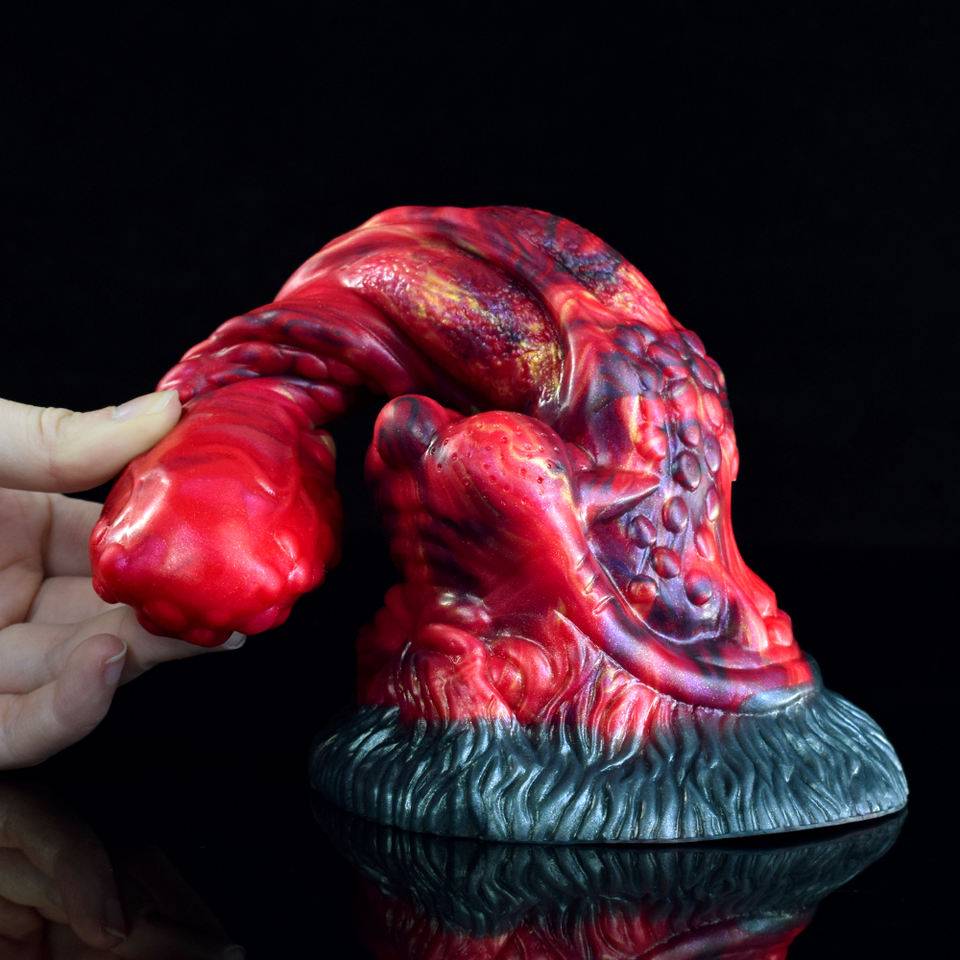 👅 👹 Fantasy Butt Plug – 8” Ribbed Monster Tongue for Deep Play - BeastGasm