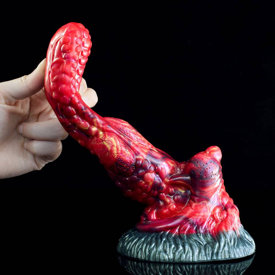 👅 👹 Fantasy Butt Plug – 8” Ribbed Monster Tongue for Deep Play - BeastGasm