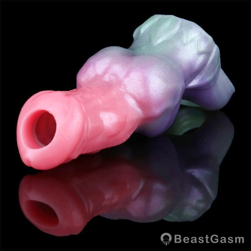 Fantasy Canine Muscle Cock Sleeve – 5.9″ Colored Silicone Penis Extender 🐕🔥 - BeastGasm