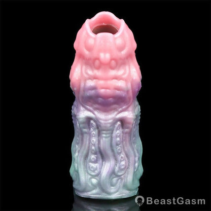 Fantasy Cock Sleeve – Silicone Extender with Dragon & Tentacle Texture 🐉🌀 - BeastGasm