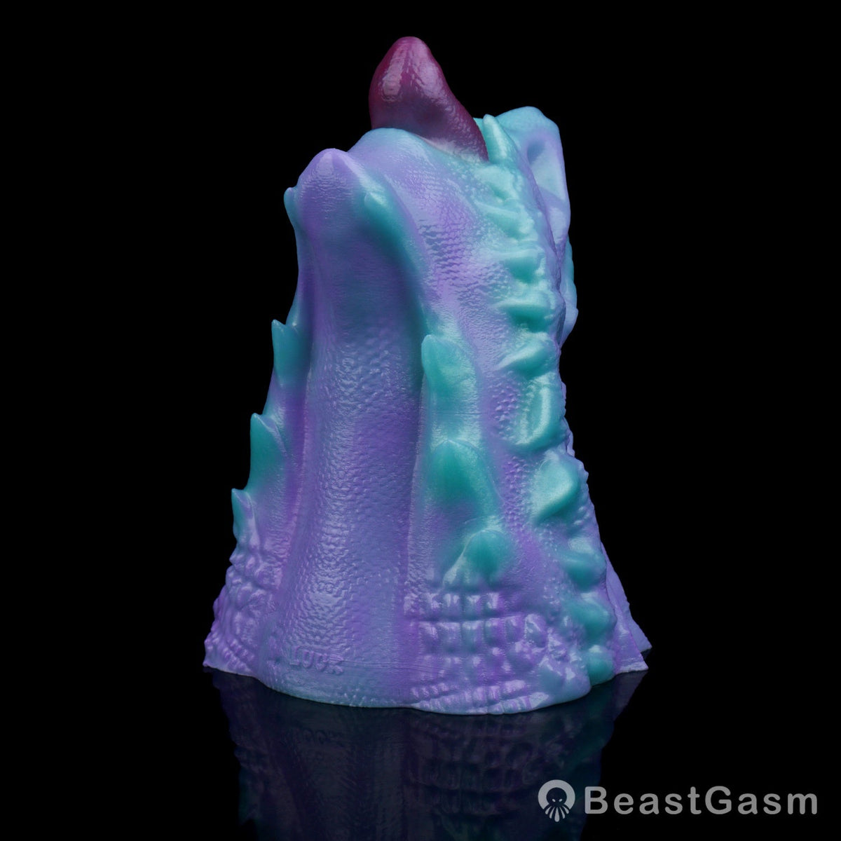 🐲 Fantasy Dragon Mouth Stroker Teal Purple Pocket Pussy - BeastGasm