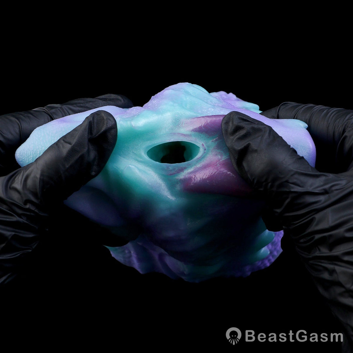 🐲 Fantasy Dragon Mouth Stroker Teal Purple Pocket Pussy - BeastGasm