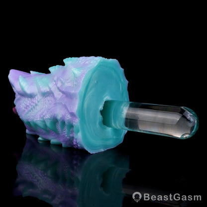 🐲 Fantasy Dragon Mouth Stroker Teal Purple Pocket Pussy - BeastGasm