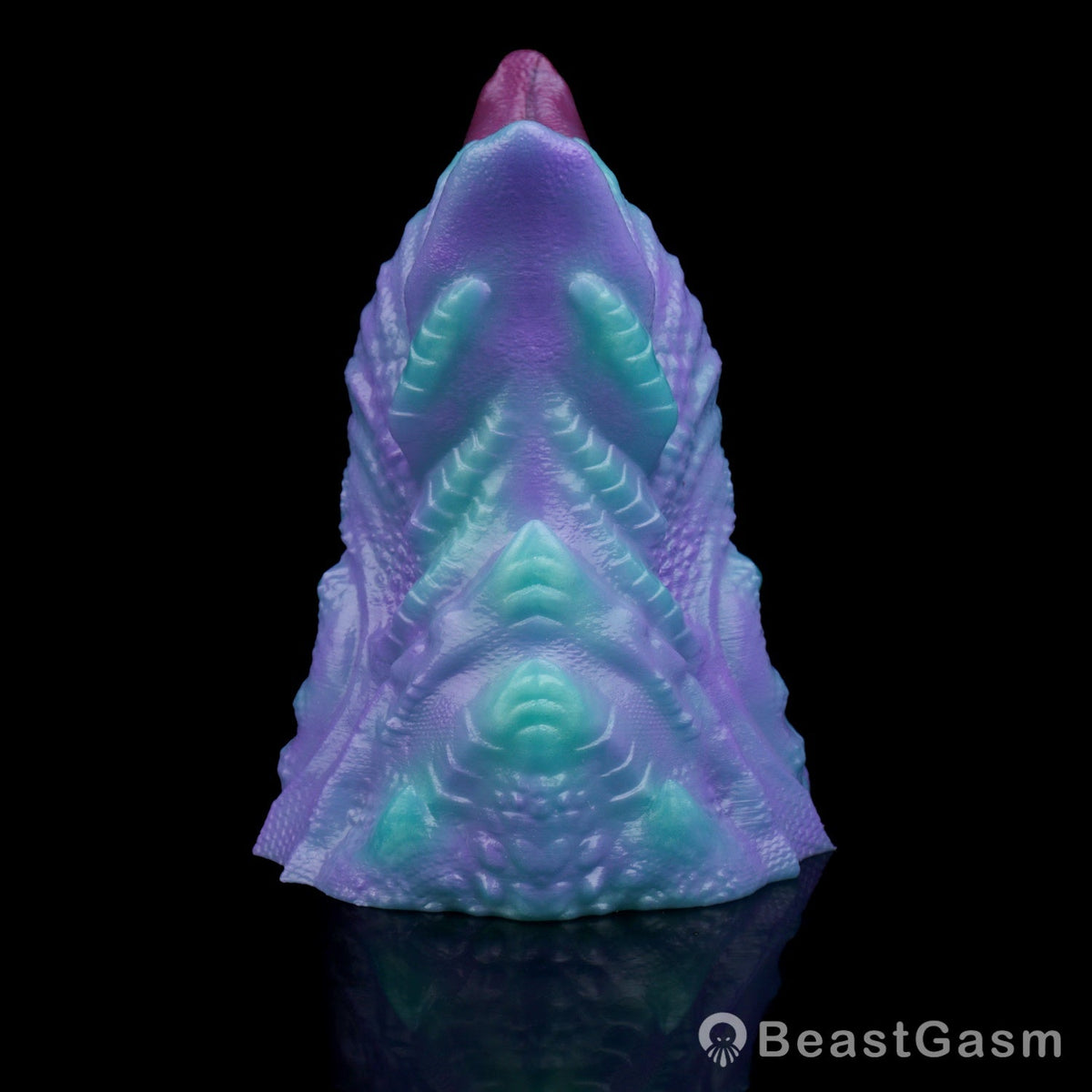 🐲 Fantasy Dragon Mouth Stroker Teal Purple Pocket Pussy - BeastGasm