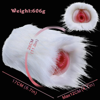 Fantasy Furry Masturbator – One - Hole Plush Stroker for Wild Pleasure - BeastGasm