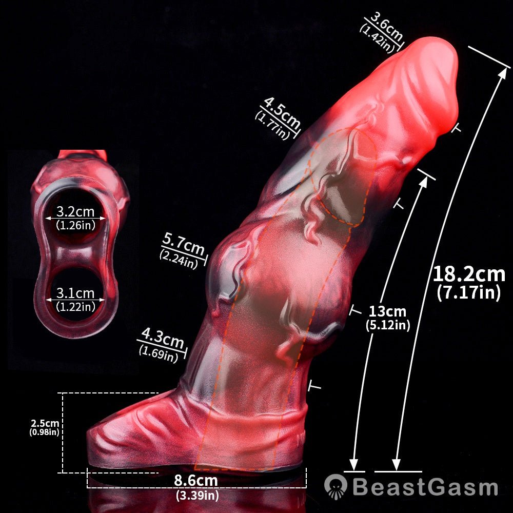 Fantasy Penis Sleeve – Red Vibration for Maximum Pleasure - BeastGasm