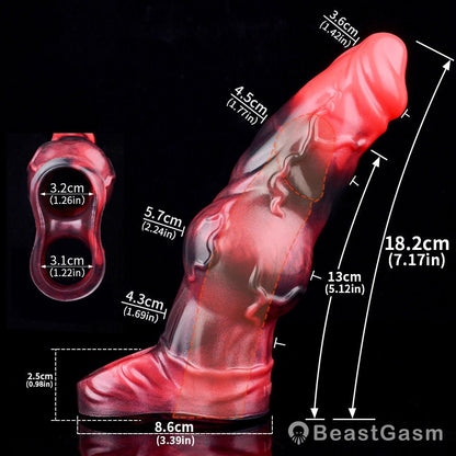 Fantasy Penis Sleeve – Red Vibration for Maximum Pleasure - BeastGasm