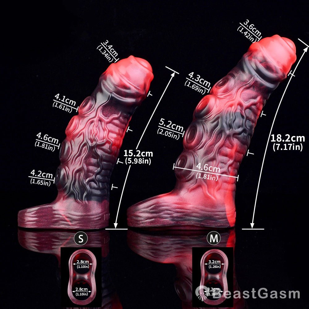 Fantasy Penis Sleeve with Vibration – BeastGasm Tentacle Toy - BeastGasm