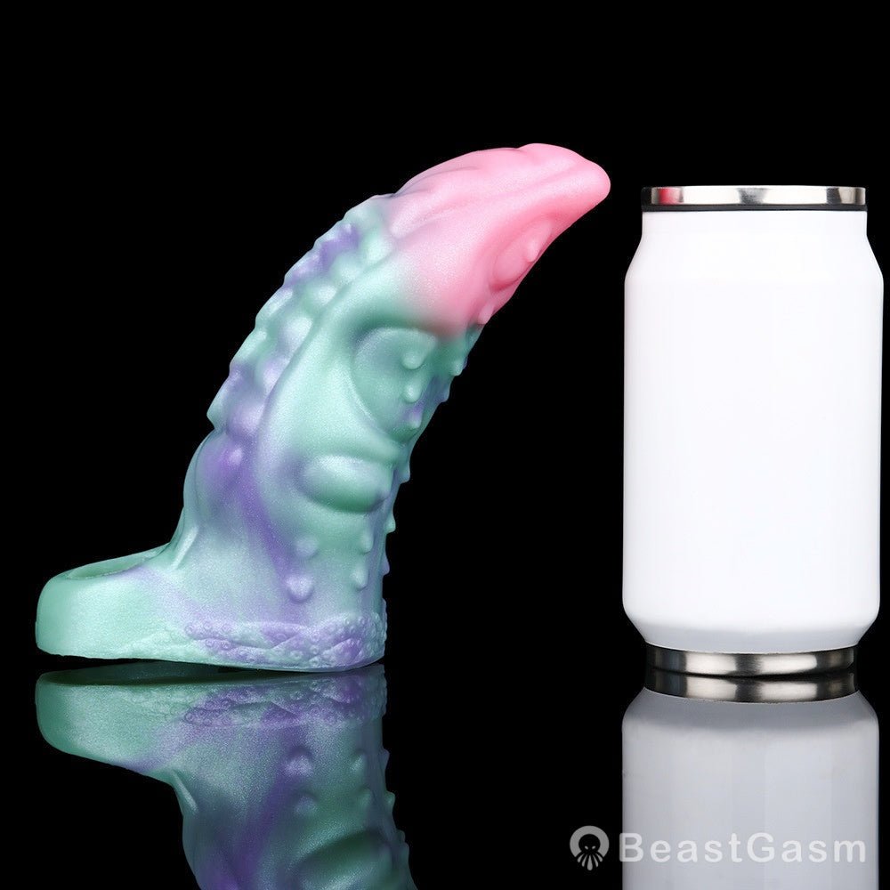 Fantasy Tentacle Cock Sleeve – 5.5″ Multicolor Silicone Penis Extender 🐙🌊 - BeastGasm