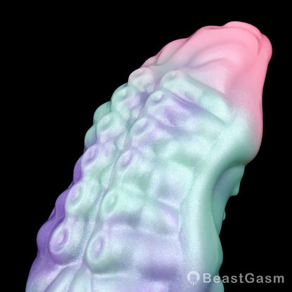 Fantasy Tentacle Cock Sleeve – 5.5″ Multicolor Silicone Penis Extender 🐙🌊 - BeastGasm