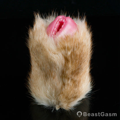 🦊 Fennec Fox Pocket Pussy | Removable Fur Male Masturbator - BeastGasm
