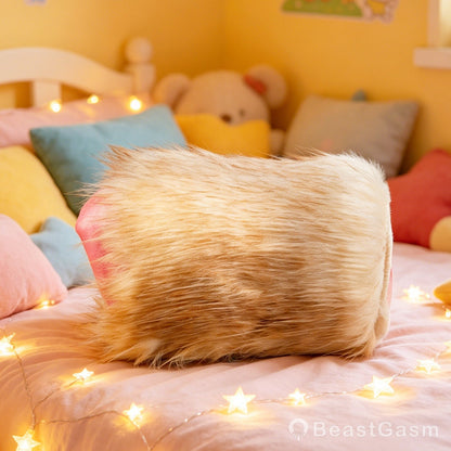 🦊 Fennec Fox Pocket Pussy | Removable Fur Male Masturbator - BeastGasm