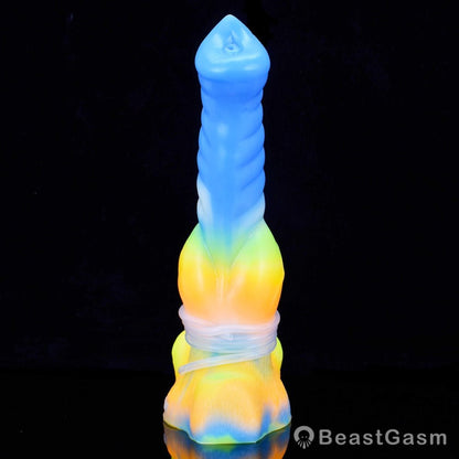🐺 FENRIR Vibrating Wolf Dildo Glow Fantasy Toy - BeastGasm