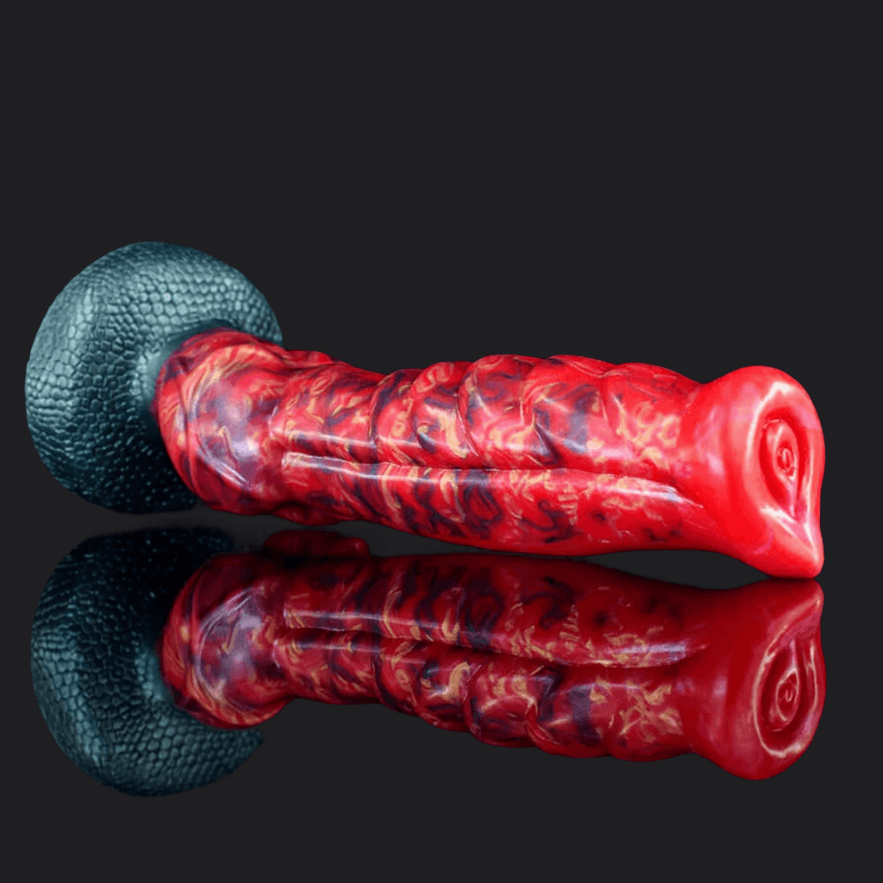 Fire Dragon Dildo - Textured, Knotted, and Fierce - BeastGasm