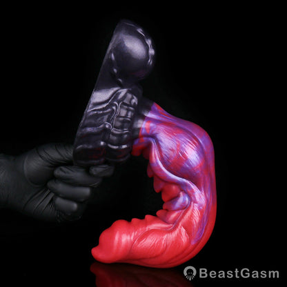 🐉 Flame Dragon Fantasy Dildo | Knotted Silicone Toy - BeastGasm