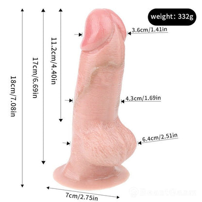 Flesh Pink Realistic Dildo – Mr. Average with Suction Cup - BeastGasm