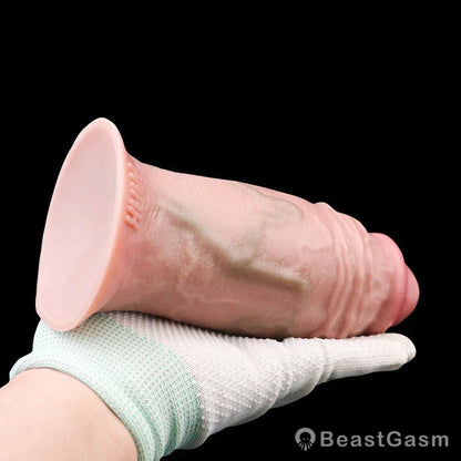 Flesh Pink Realistic Dildo – Thick & Lifelike with Suction Base - BeastGasm