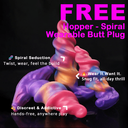 FREE 🧬 Hopper - Spiral Wearable Butt Plug - BeastGasm
