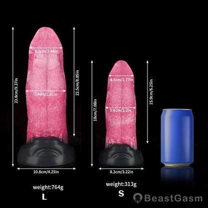 🐺FREE Wolf Tongue Fantasy Dildo – Wild Solo Pleasure for Her - BeastGasm