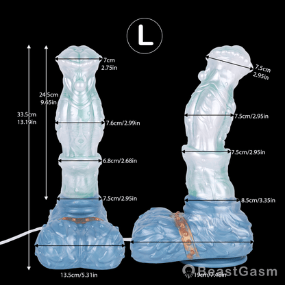 🎠 Frosty Stallion Fantasy Squirting Dildo - BeastGasm