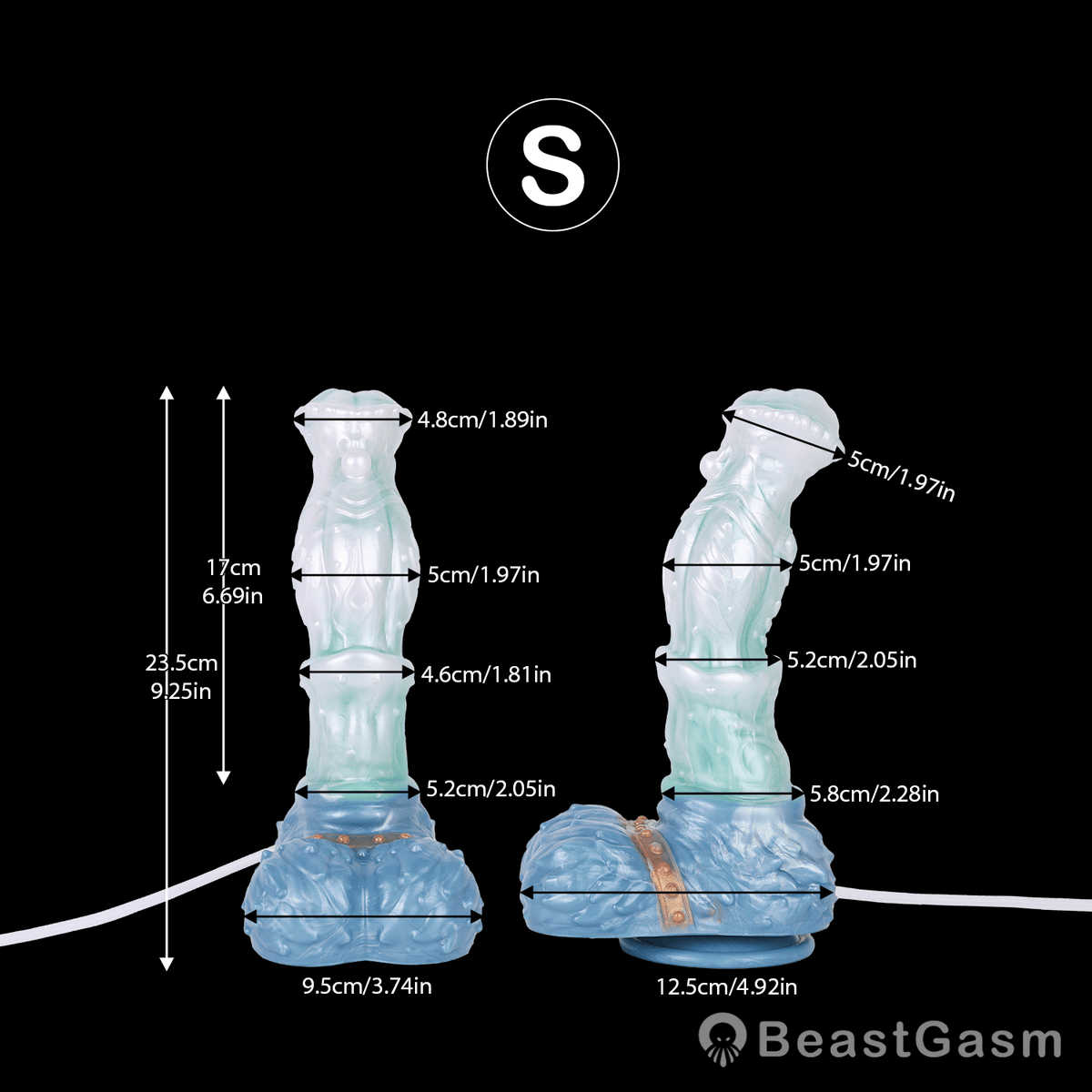 🎠 Frosty Stallion Fantasy Squirting Dildo - BeastGasm