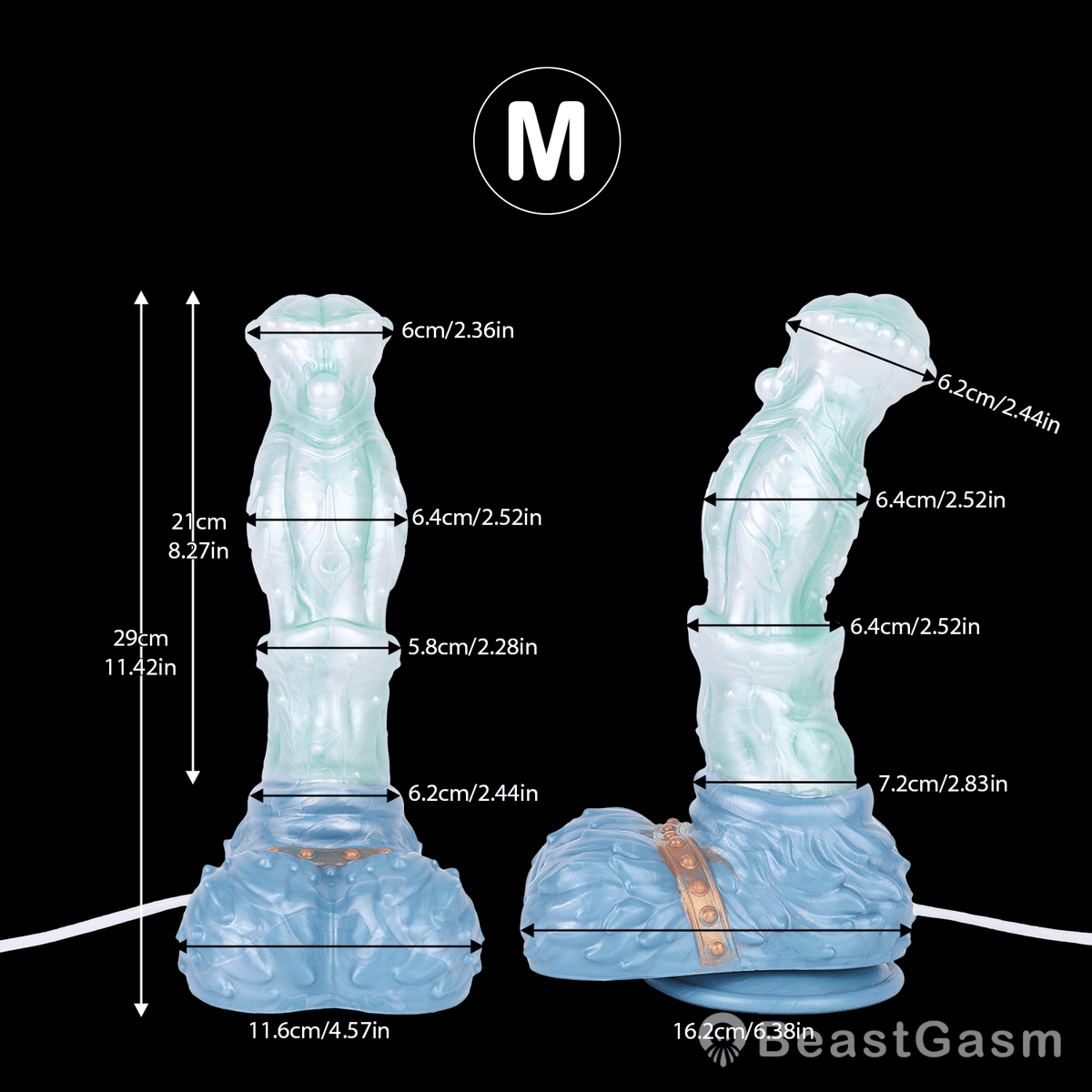 🎠 Frosty Stallion Fantasy Squirting Dildo - BeastGasm