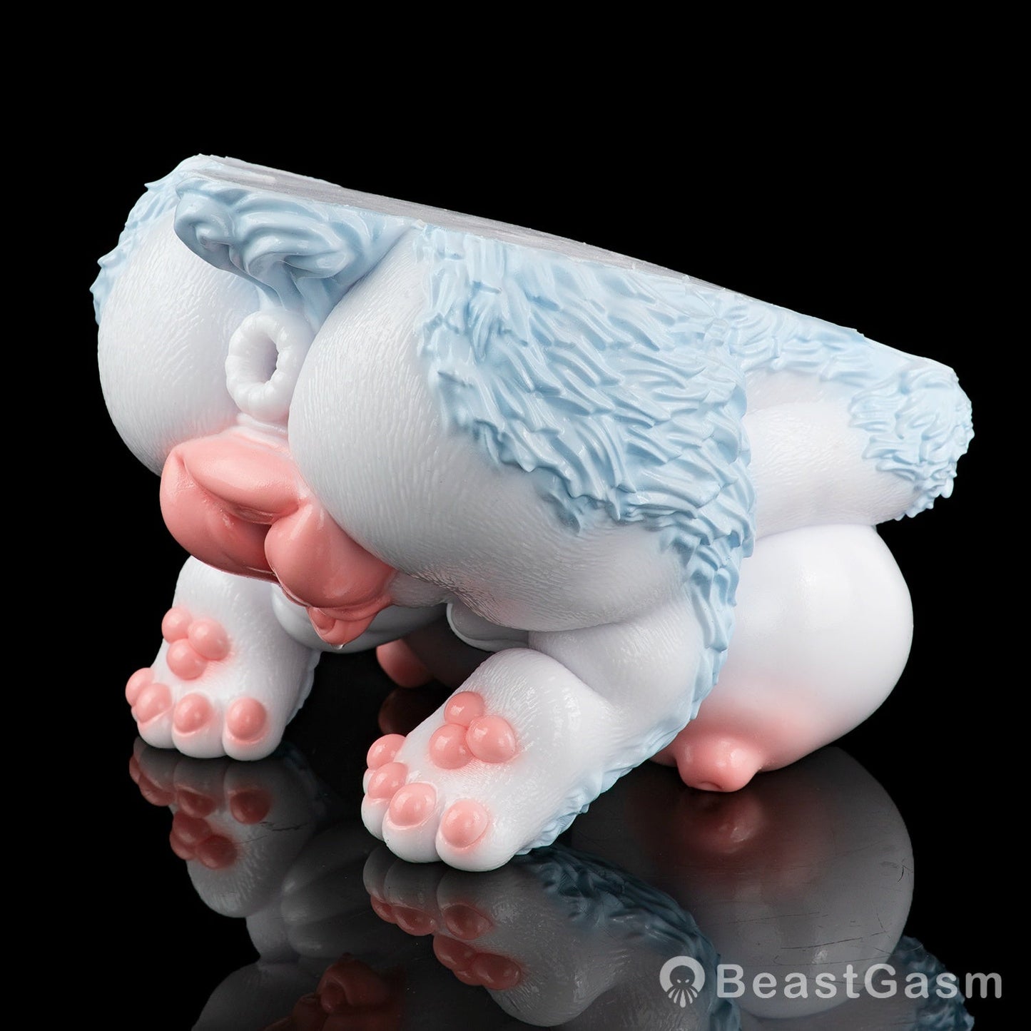 🦊 Furry Fox Sex Toy – Dual-Channel Platinum Silicone Beast - BeastGasm