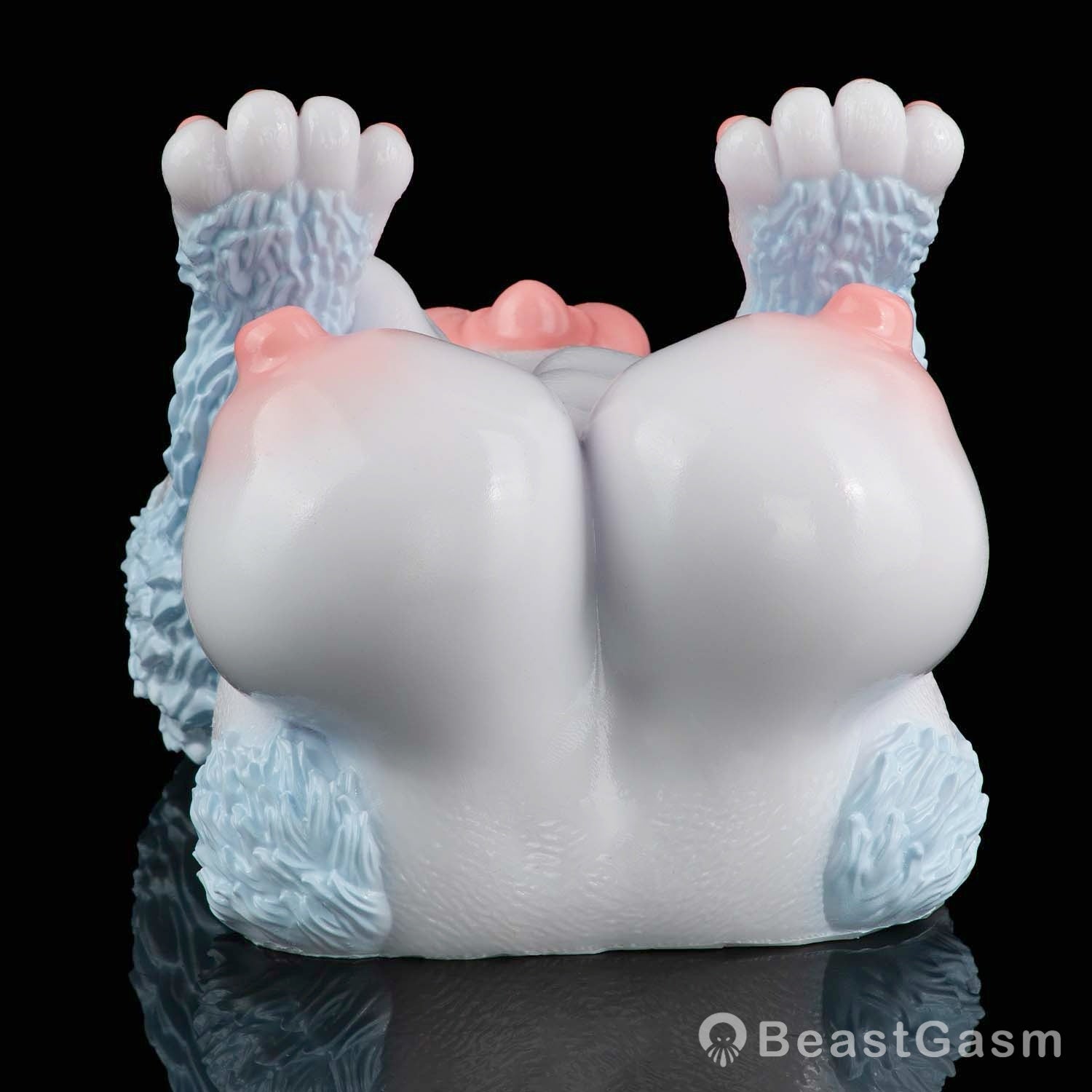 🦊 Furry Fox Sex Toy – Dual-Channel Platinum Silicone Beast - BeastGasm