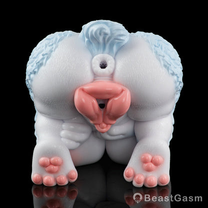 🦊 Furry Fox Sex Toy – Dual-Channel Platinum Silicone Beast - BeastGasm