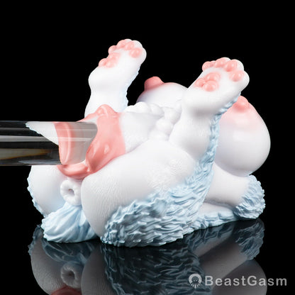 🦊 Furry Fox Sex Toy – Dual-Channel Platinum Silicone Beast - BeastGasm