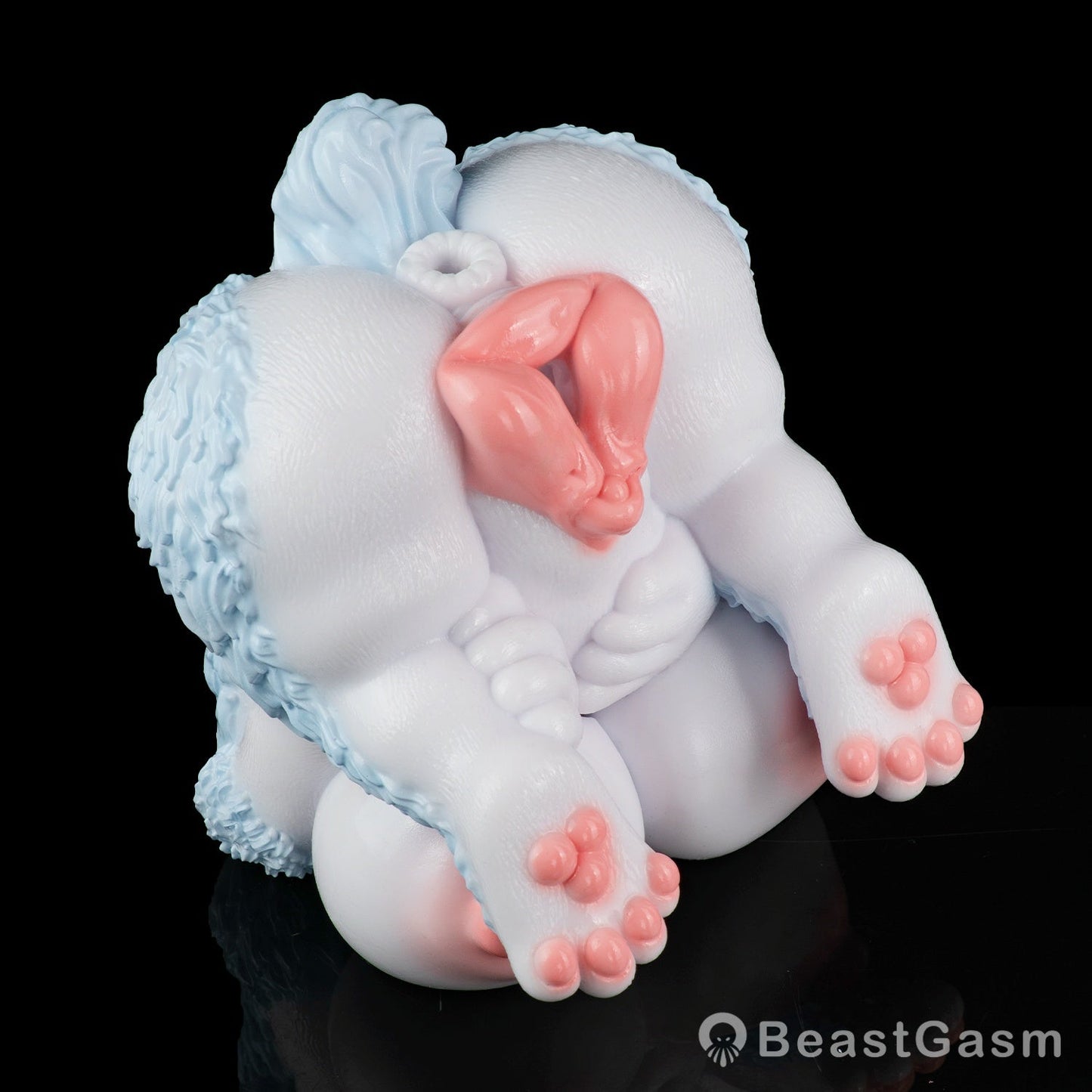 🦊 Furry Fox Sex Toy – Dual-Channel Platinum Silicone Beast - BeastGasm