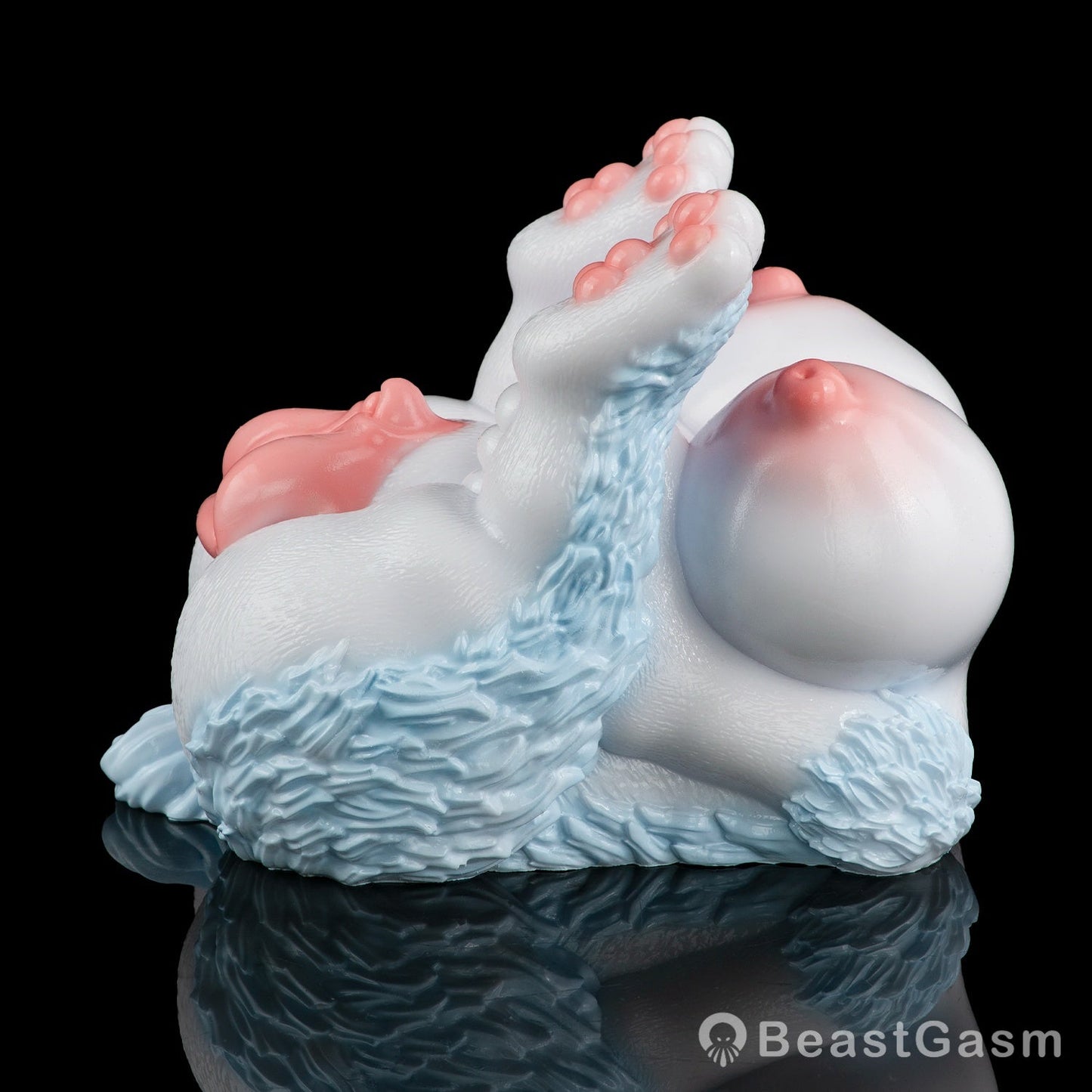 🦊 Furry Fox Sex Toy – Dual-Channel Platinum Silicone Beast - BeastGasm