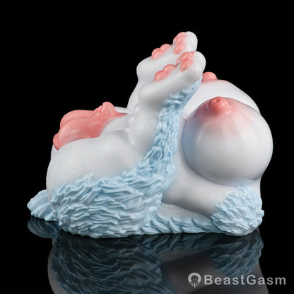 🦊 Furry Fox Sex Toy – Dual-Channel Platinum Silicone Beast - BeastGasm