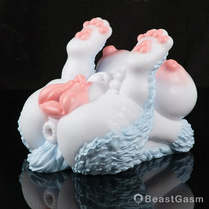 🦊 Furry Fox Sex Toy – Dual-Channel Platinum Silicone Beast - BeastGasm