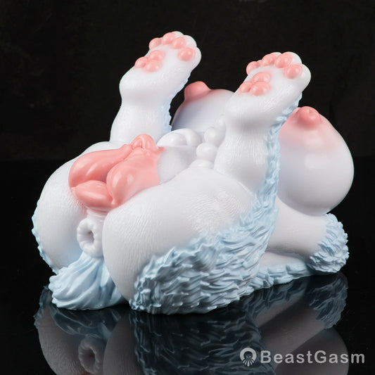 🦊 Furry Fox Sex Toy – Dual-Channel Platinum Silicone Beast - BeastGasm