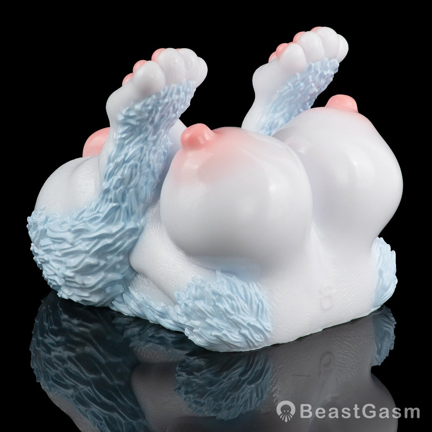 🦊 Furry Fox Sex Toy – Dual-Channel Platinum Silicone Beast - BeastGasm