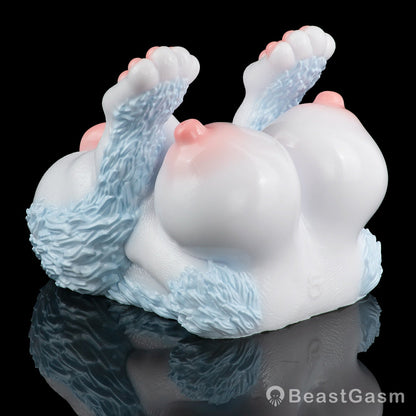 🦊 Furry Fox Sex Toy – Dual-Channel Platinum Silicone Beast - BeastGasm