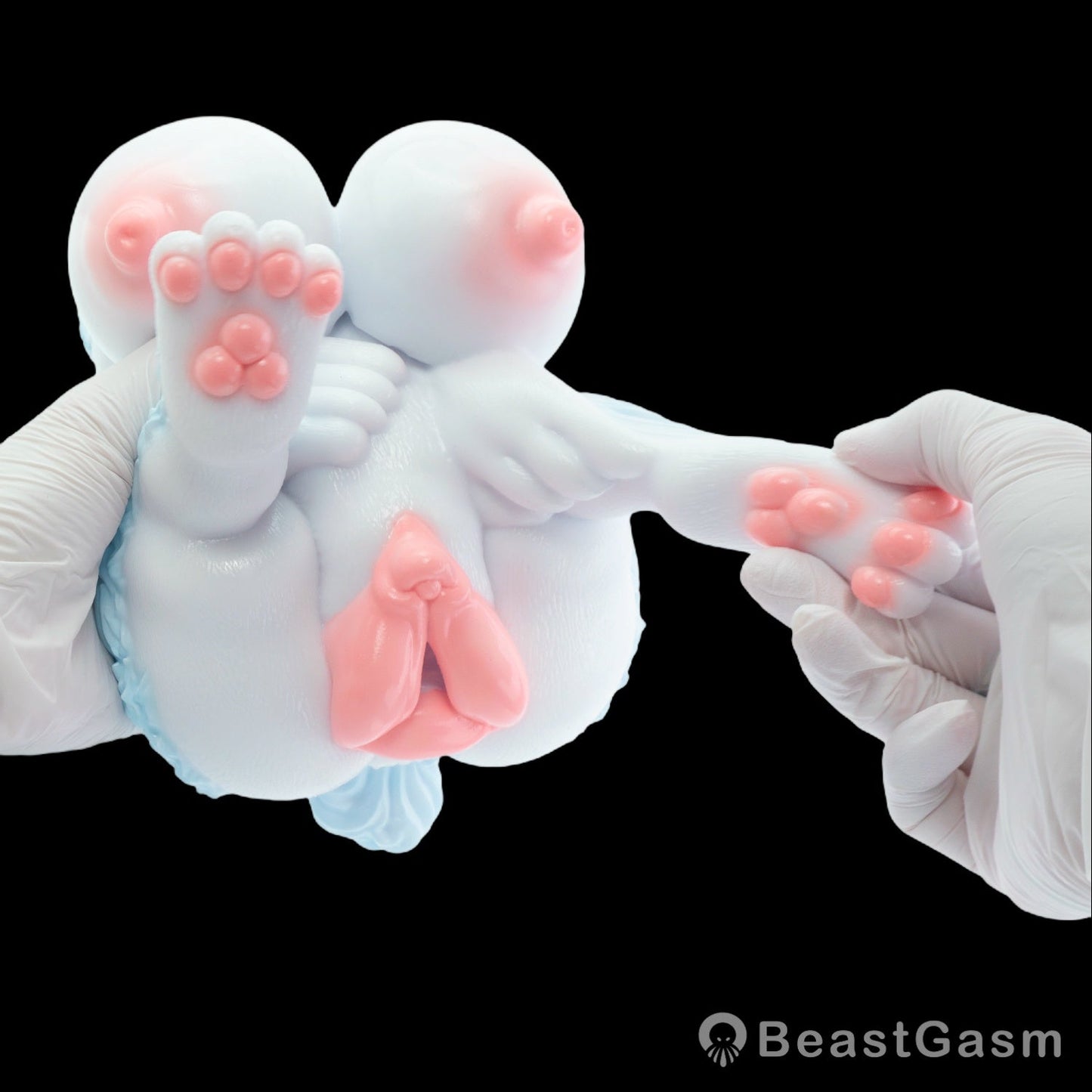 🦊 Furry Fox Sex Toy – Dual-Channel Platinum Silicone Beast - BeastGasm