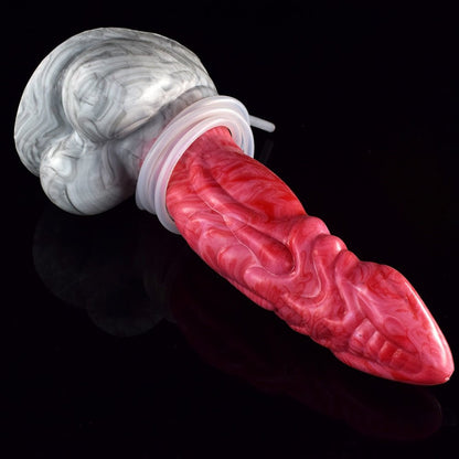🐉 👽 Gaius 8.8” Ejaculating Dragon Dildo – Curved Alien Fantasy Toy - BeastGasm