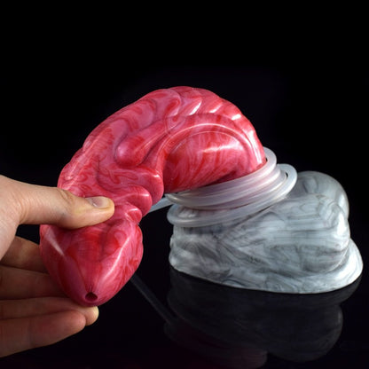 🐉 👽 Gaius 8.8” Ejaculating Dragon Dildo – Curved Alien Fantasy Toy - BeastGasm