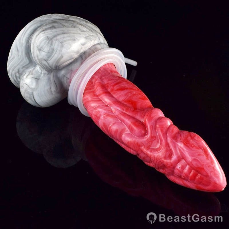 🐉 👽 Gaius 8.8” Ejaculating Dragon Dildo – Curved Alien Fantasy Toy - BeastGasm