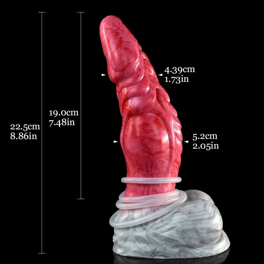 🐉 👽 Gaius 8.8” Ejaculating Dragon Dildo – Curved Alien Fantasy Toy - BeastGasm