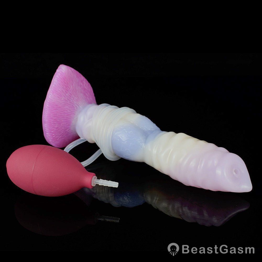 🐶 🐾 Garmr - 8.4” Ejaculating Canine Knot Dildo with Suction Cup - BeastGasm