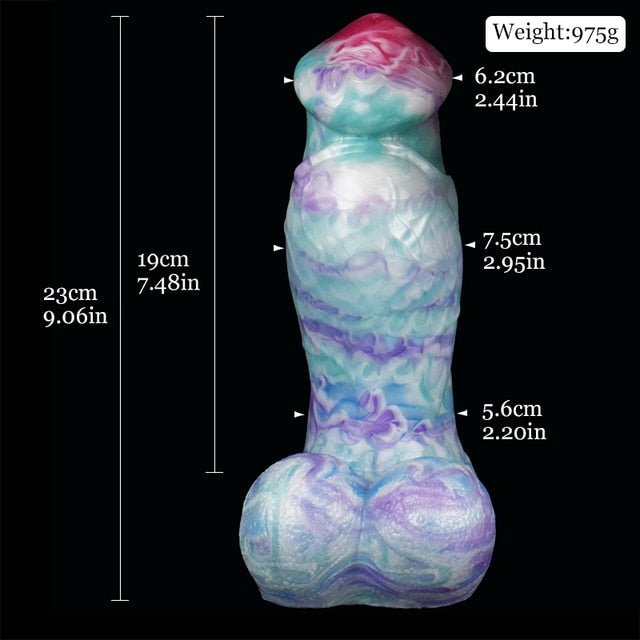 🐴 Glacitaur 9 - Inch Thick Horse Butt Plug – Realistic, Huge Knot, and Waterproof - BeastGasm